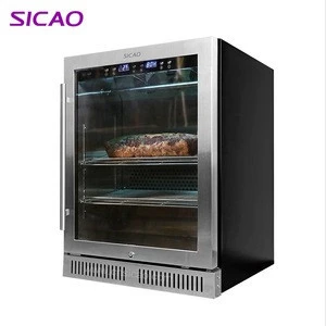 SICAO small dry age meat fridge steak aged refrigerated cabinet dry aged meat bag dry aging refrigerator for meat steak or ham