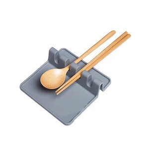 Silicone Spoon Rest Stands Soup Spoon Holder for Spoon Stove Chopstick Organizer Shelf  Utensils Kitchen Accessories