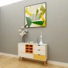 Simple and beautiful side cabinet wooden dining desk side cabinet