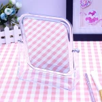 Skyey care 2 Sides Stand Table Cosmetic Mirror Acrylic Dresser Mirrors Tools Square Shape Makeup Mirror