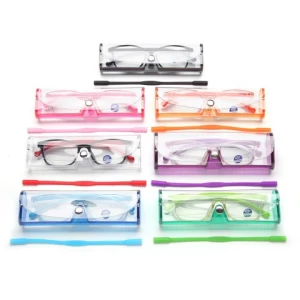SKYWAY Popular Multicolor Kids Glasses Case Non-Slip Silicone Sports Eyeglass Rope Anti Blue Light Blocking Eye Glasses Set
