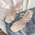 Import Slip-on sandals new medium sandals women wear thick heels from China