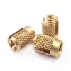 Slotted cold-pressed nuts 6-32 push-in expansion nuts PPB brass structure cold-pressed nuts