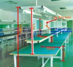 Small Production Industrial ESD Workbench Antistatic Woodworking Benches