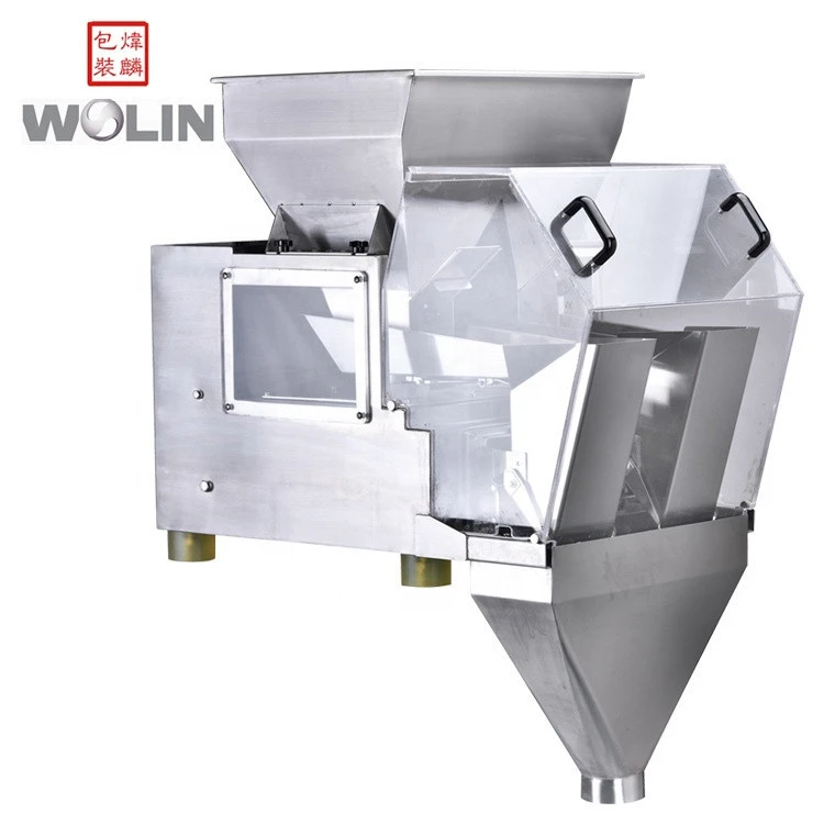 Smart filling equipment with 2head linear weigher for snack foods beans rices potato chips dried fruit