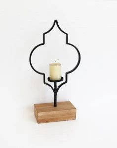 Smart Home Home metal black candlestick decoration