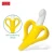 Import Soft banana shape silicone baby teether toy set with double handle from China