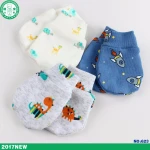 Soft cotton anti scratch winter glove baby mittens