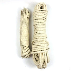 Soft cotton core clothesline and packaging rope