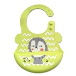 Soft Waterproof Silicone Washable Baby Bibs with Pocket Easily Clean for Baby Eating  Bib Silicone Baby