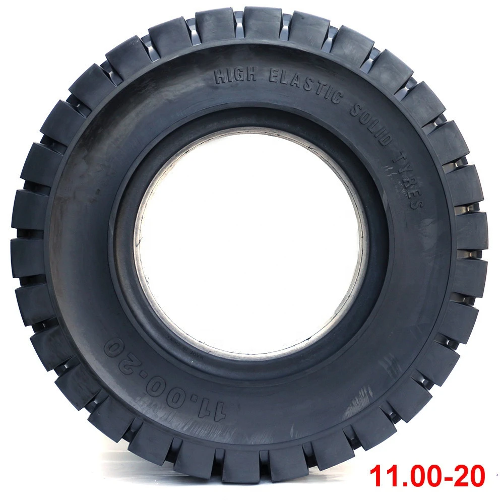 solid rubber tyre 11.00-20  forklift solid tires with good quality
