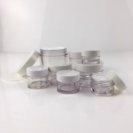 5ml 10ml 15ml 20ml 30ml 50ml 100ml 150ml 200ml 250ml Empty PETG Plastic Cosmetic Face Cream Jar