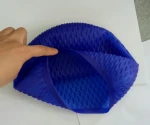 Sports cap silicone swim cap Silicone water drop bubble swimming caps