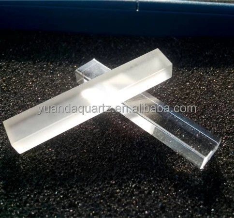 Square crystal quartz rod lab grown clear crystal 4*6*35mm