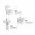 Import Square design ceramic toilet sanitary ware suite from China