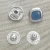 Import Square shape 11mm pearl snap button for garment accessories from China