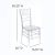 Import Stackable Event Hotel Furniture Transparent Clear Acrylic Party Event Chavari Chivari Chiavari Chair Wedding Chairs Hotel Chair from China