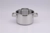 stainless steel 304 cookware set casserole /Dutch oven stockpot  glass lid stainless steel handle spout  induction baottom
