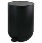 Stainless steel waste paper basket bedroom office bathroom rubbish bin
