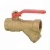 Import standard brass Y strainer filter valve ball valve with steel long flat handle from China