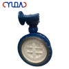 Steam iron industrial with boring machine for valve seats of flange type butterfly valve