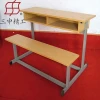 steel school desk and bench/ sturdy metal frame combo student table and bench