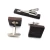 Import Stock Professional factory production wood cufflinks and clip clip-on tie cufflink box set from China
