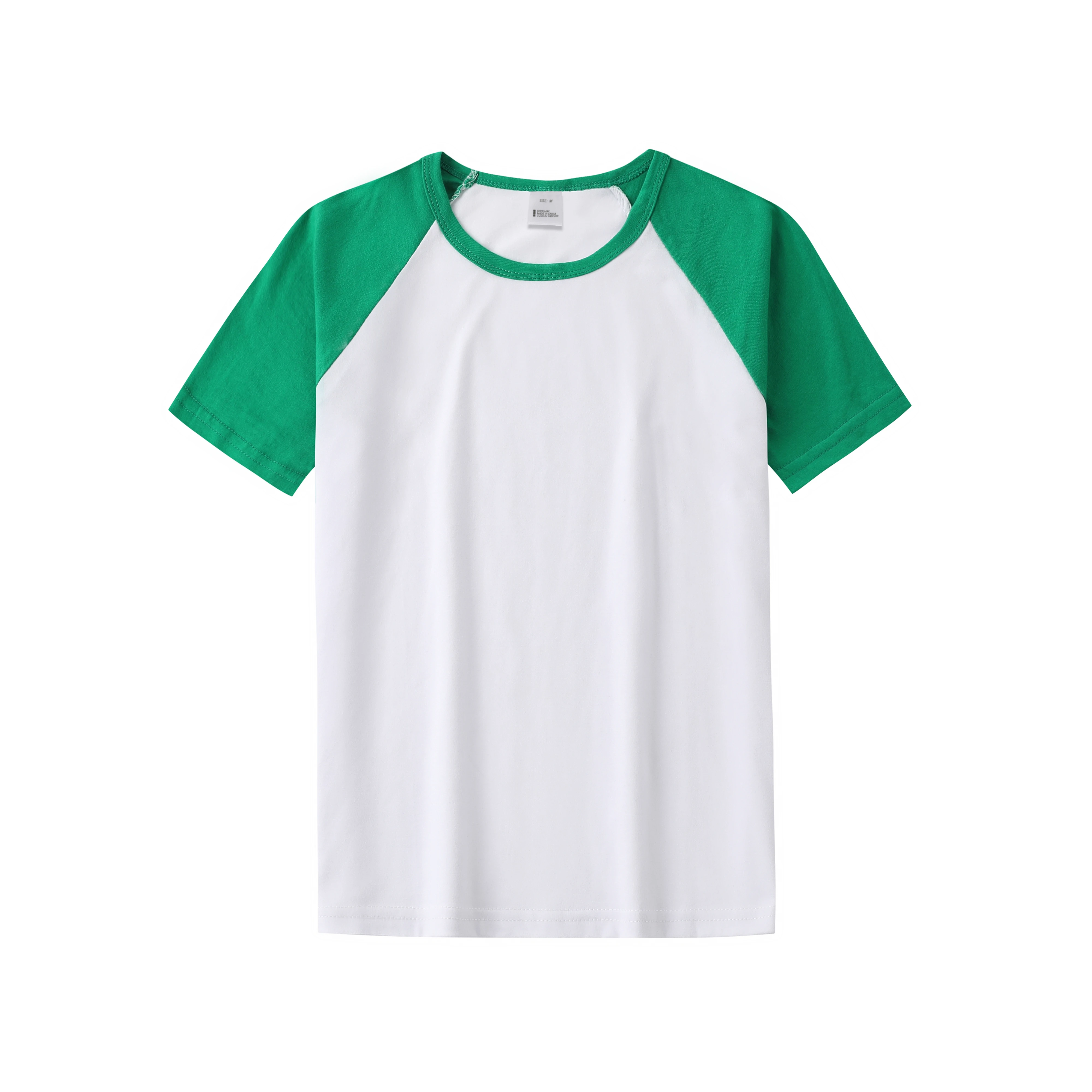 Sublimation Blank Raglan Short Sleeves Polyester T Shirts Custom Design Short Sleeves T-shirt