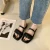Import Summer 2021 New Arrivals Woman Flip Flops Wove Sandals Casual House Shoes Wholesale Ladies Slide Footwear Women Flat Slippers from China