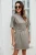 Import Summer new one-step dress sexy round neck medium sleeve dress solid color o-neck slim waist strap womens dress from China