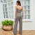 Import Summer New Style Suspender Jumpsuit Solid Color Loose One-piece Jumpsuitsexy Open Back Simple Casual Trousers from China