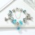 Import Summer water blue crystal glass beaded bracelet travel commemorative bracelet Valentines Day gift factory wholesale from China
