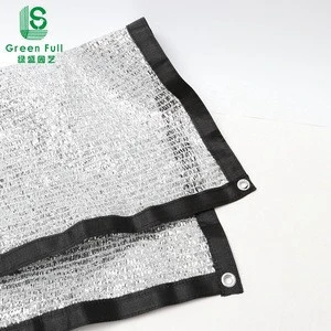 Supply customized aluminum shade cloth/ Aluminum mesh netting agricultural shade net /plastic silver sun shade mesh net