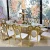 Import The big ceremony used stainless steel legs mirror glass wedding event table from China