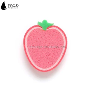 Thickened sponge scouring pad, fruit-shaped strong decontamination dish cloth and wiping cloth