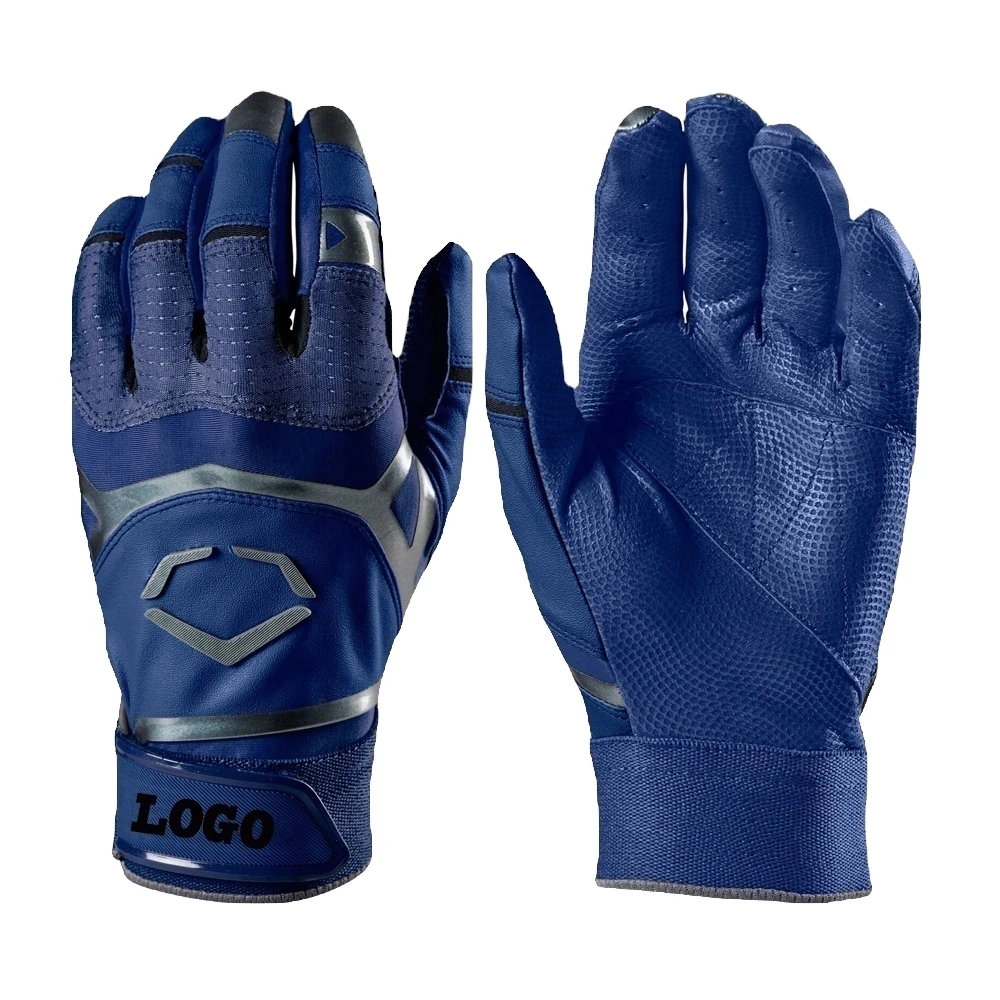 Top quality low price custom hand protection leather baseball softball batting Gloves