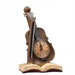 Top sale European style Creative furniture violins earth with clocks Window Personality Decoration Retro Crafts Home Decor