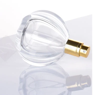 Top selling luxury glass spray perfume bottle, 30ml 50ml pumpkin shape empty perfume spray bottles