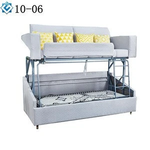 Transformed furniture mechanism double deck folding furniture fittings adjustable Sofa Bunk sleeper bed frame