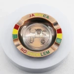 Travelpro Quality Custom Metal Craft Souvenir Ashtray with Customized Logo and Jamaica Style for Tourism Destination