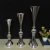 Import Trumpet style silver wedding flower stand party metal table vases from China