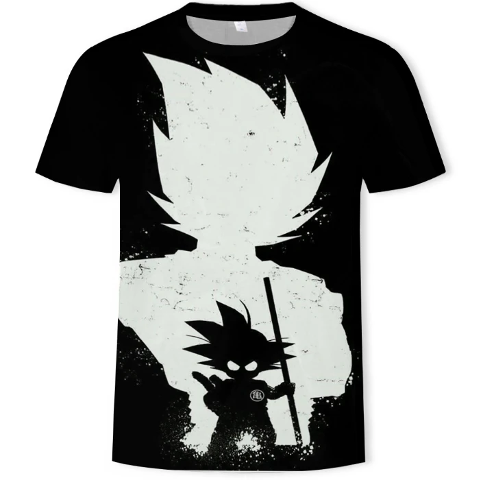 UFOGIFT Goku 3D t shirt Short Sleeve O-Neck t-Shirt Summer Saiyan Vegeta Clothing Goku T Shirt