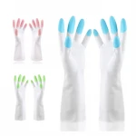 Unlined Cleaning Glove Reusable Household Dishwashing Waterproof PVC Gloves for Kitchen Gardening Toilet Guantes