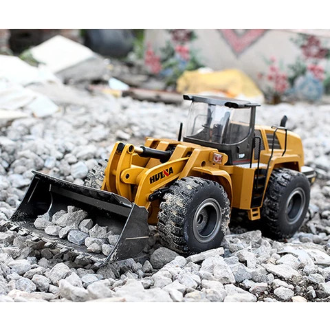 US Stock HUINA Toys 583 RC Truck 1/14 10CH Loader Model Cars Gifts 2.4G Remote Control