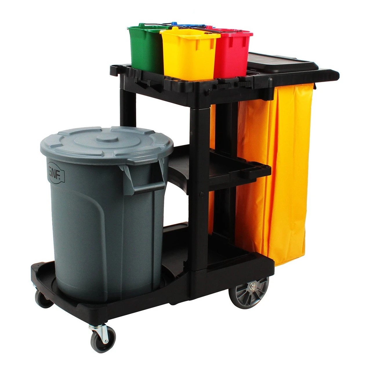 Utility Cart Service Carts Janitorial Supplies Room Plate Collect Cleaning Trolley Plastic Hotel Restaurant