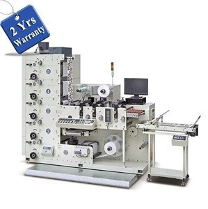UTR320 Automatic Plastic film Adhesive Label Flexo Printing Machine, Self Sticker Flexographic Printer Equipment with UV oven
