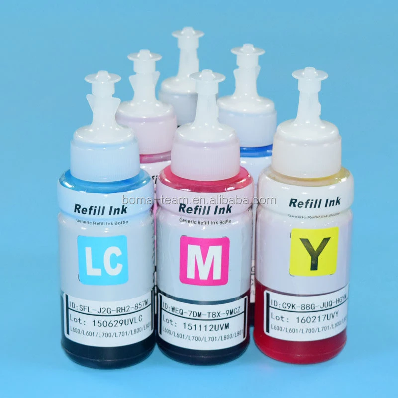 UV Dye ink For Epson inkjet printer L800 L801 L1800 L850 L810 L805 L600 L700 674 673 printing inks