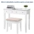 Import Vanity Table Set with Mirror and 4 Drawers, Wooden Makeup Dressing Table Mirrored Dresser from China
