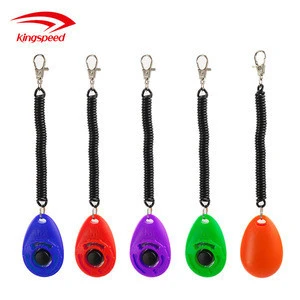 Various Colorful Practical Pet Clicker for Dog Training with Wrist Strap
