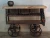 Import Vintage industrial styled bar trolley table with wheels from India